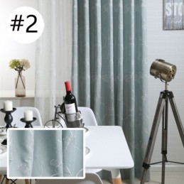 Nordic Curtain Made to Measure Curtain Cotton Leaf Embroidery