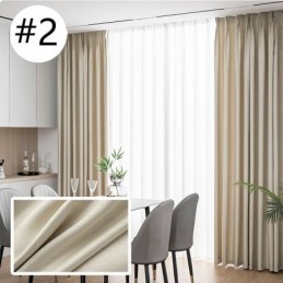 Home Curtain Made to Measure Curtain Nordic Style Solid Color
