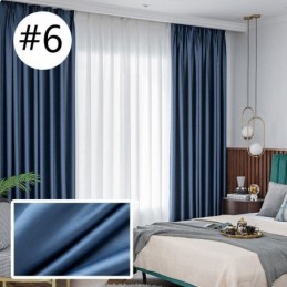 Home Curtain Made to Measure Curtain Nordic Style Solid Color