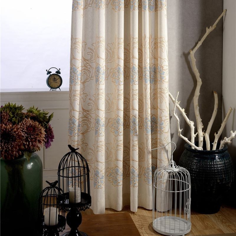 Minimalist Room Darkening Curtain Made to Measure Curtain Environmental Cotton and Linen Window Treatment