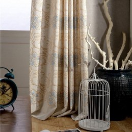 Minimalist Room Darkening Curtain Made to Measure Curtain Environmental Cotton and Linen Window Treatment