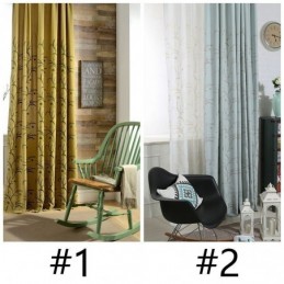 Blackout Curtain Made to Measure Curtain Cotton Linen Embroidery Wheat