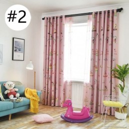 Lovely Icecream Printing Curtain Made to Measure Curtain Modern Blackout Drapes For Kids Bedroom