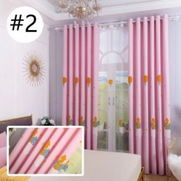 Hot Air Balloon Embroiderd Window Blackout Curtains For Kids Room