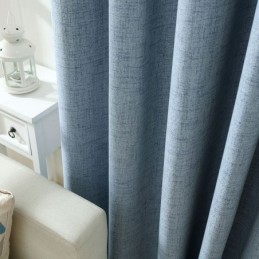 Modern Simple Curtain Made to Measure Curtain Solid Waterproof Living Room Office Blackout Fabric