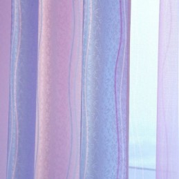 Modern Jacquard Curtains Gradient Colorful Stripe Curtain Made to Measure Curtain For Girl Bedroom