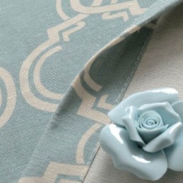 Nordic Simple Curtain Made to Measure Curtain Geometric Printed Environment Protective cotton Fabric