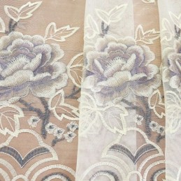 Modern Floral Sheer Tulle Curtains For Living Room Bedroom