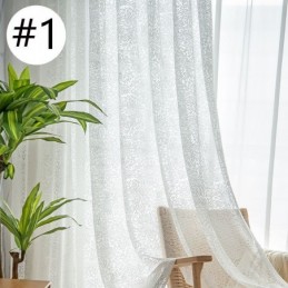 Nordic Tulle Sheer Curtains Elegant White Voile Curtain Made to Measure Curtain Blinds Panel For Living Room One