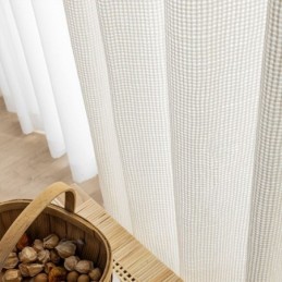 Modern Sheer Curtains Plain White Voile Tulle For Living Room Bedroom