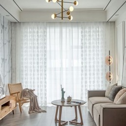 Floral Tulle Sheer Curtains...