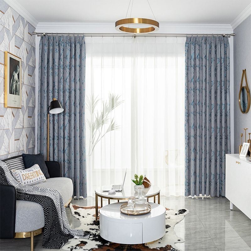 Luxury Jacquard Curtains Blackout Window For Living Room Bedroom