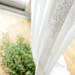 Nordic Semi Sheer Drapes Tree Print Curtains