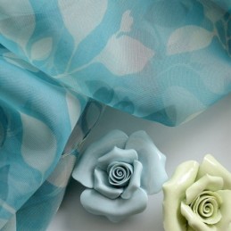 Leaves Print Semi Sheer Curtains For Living Room Bedroom