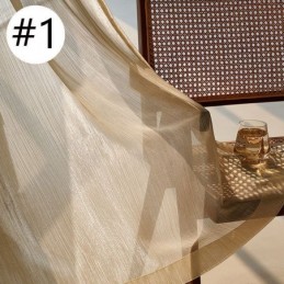 Modern Jacquard Window Screen Tulle Curtain Made to Measure Curtain For Living Room Bedroom