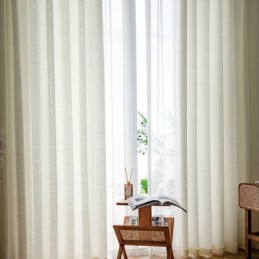 Solid Color Tulle Curtains...