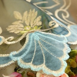 European Elegance Sheer Curtain Made to Measure Curtain Panel For Living Room Bedroom