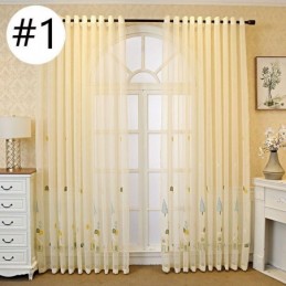 Decorative Window Screens Cartoon Embroidered Tulle Curtains For Bedroom