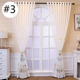 Decorative Window Screens Cartoon Embroidered Tulle Curtains For Bedroom