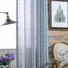 Printed Curtains Tulle Semi Sheer For Living Room Bedroom