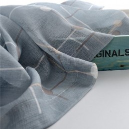 Printed Curtains Tulle Semi Sheer For Living Room Bedroom