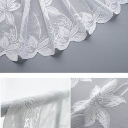 Floral Tulle Curtains Delicate Screens Drapes For Bedroom Living Room