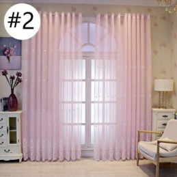 Breathable Sheer Curtain Made to Measure Curtain European Decorative Tulle Voile For Living Room