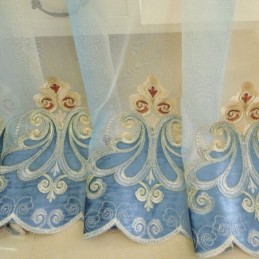 European Embroidered Curtains Window Screen Tulle For Living Room Bedroom Villa