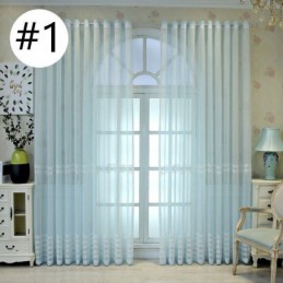 Luxury Window Sheer Gemetric Embroidered Screen High Grade Tulle Made to Measure Curtain
