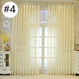 Luxury Window Sheer Gemetric Embroidered Screen High Grade Tulle Made to Measure Curtain