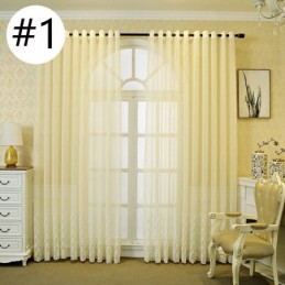 Luxury Embroidered Window Screen For Living Dining Room Made to Measure Curtain