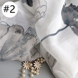 Elegant Lotus Voile Curtain Made to Measure Curtain Blinds Panel For Living Room Bedroom