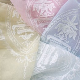 European Curtain Made to Measure Curtain Sheer Embroidered Window Screen For Living Room Bedroom