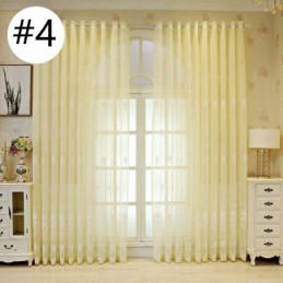European Curtain Made to Measure Curtain Sheer Embroidered Window Screen For Living Room Bedroom