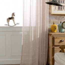 Circle Printed Sheer Curtains For Living Room Bedroom