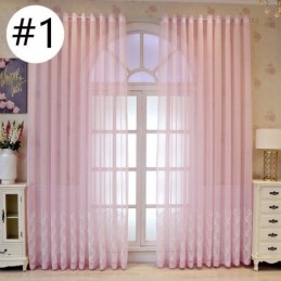 Luxury Window Sheer Fan Embroidered Screen High Grade Tulle Made to Measure Curtain
