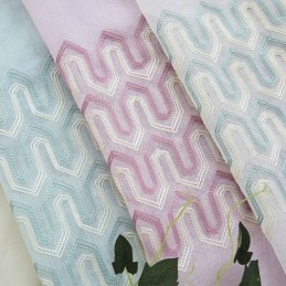 Luxury Embroidered Window Screen For Living Dining Room Made to Measure Curtain