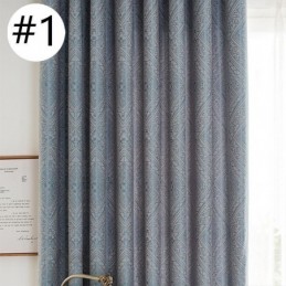 Luxury Geometric Curtain Made to Measure Curtain Jacquard Blackout Curtains For Living Room Bedroom