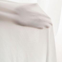 Modern White Tulle Curtain Made to Measure Curtain Feather Sheers For Living Room