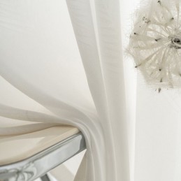 Modern White Tulle Curtain Made to Measure Curtain Feather Sheers For Living Room
