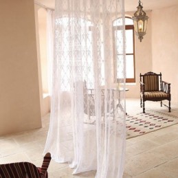 Embroidery Tulle Curtain Made to Measure Curtain European Sheer Voile For Living Room