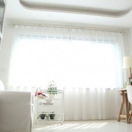 Modern Embroidered Sheer Voile Curtains Nordic Tulle Curtain Made to Measure Curtain For Living Room