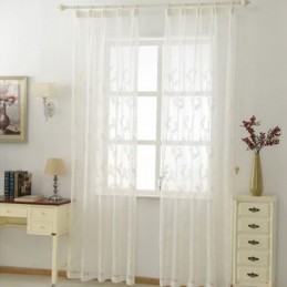 White Sheer Curtain Made to...