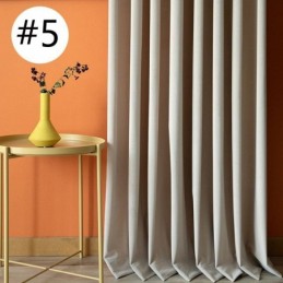 Nordic Style Solid Hotel Flannel Blackout Curtain Made to Measure Curtain