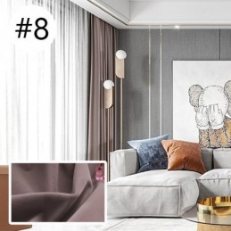 Nordic Style Solid Hotel Flannel Blackout Curtain Made to Measure Curtain