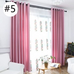 Nordic Solid Color Velvet Linen Curtains Blackout Curtain Made to Measure Curtain Fabric