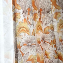 Semi Blackout Curtain Made to Measure Curtain American Style Plant Printed