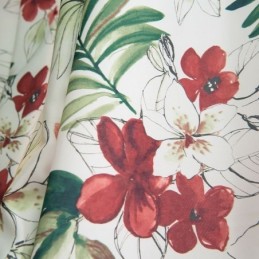 Curtains American Style Plant Printed
