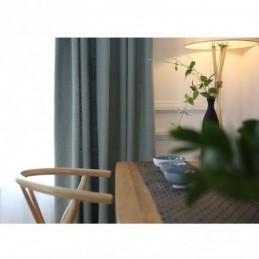 Modern Curtain Made to Measure Curtain Environment Protective Cotton and Linen Living Room Solid Color