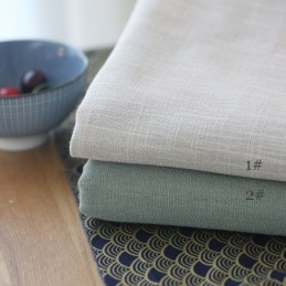 Modern Curtain Made to Measure Curtain Environment Protective Cotton and Linen Living Room Solid Color